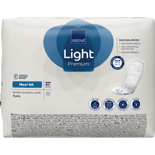 Abena Light Maxi 4A - Absorbante anatomice - 1000 ml - 8 buc