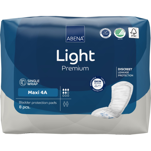 Abena Light Maxi 4A - Absorbante anatomice - 1000 ml - 8 buc