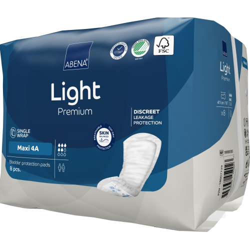 Abena Light Maxi 4A - Absorbante anatomice - 1000 ml - 8 buc