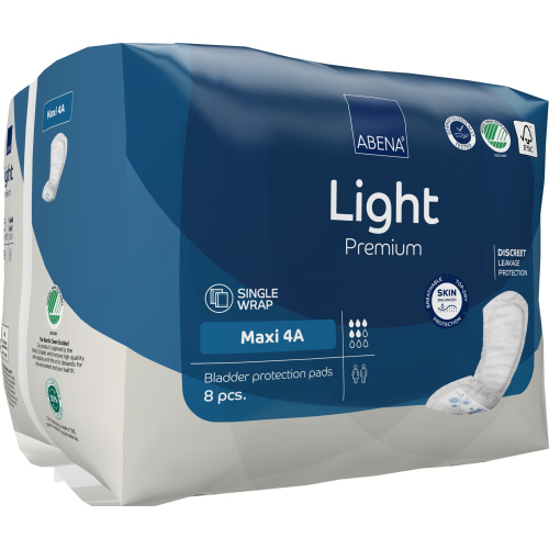 Abena Light Maxi 4A - Absorbante anatomice - 1000 ml - 8 buc