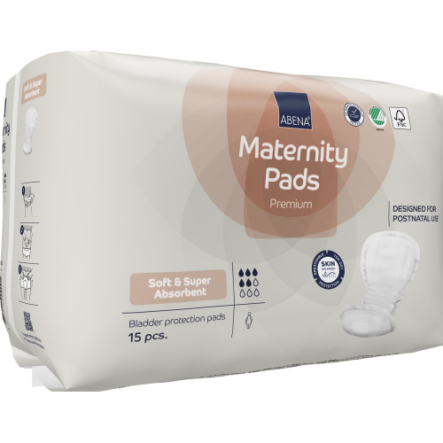 Abena Maternity - Absorbante anatomice post-natale - 825 ml - 15 buc