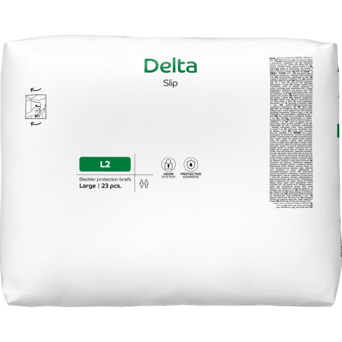 Delta Slip L2 - Scutece incontinenta adulti cu absorbtie 2700 ml - 23 buc