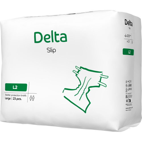 Delta Slip L2 - Scutece incontinenta adulti cu absorbtie 2700 ml - 23 buc