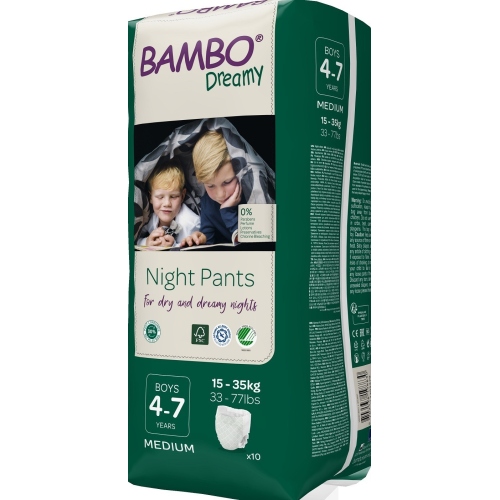 Bambo Dreamy - Scutece baieti 4 - 7 ani - 10 buc