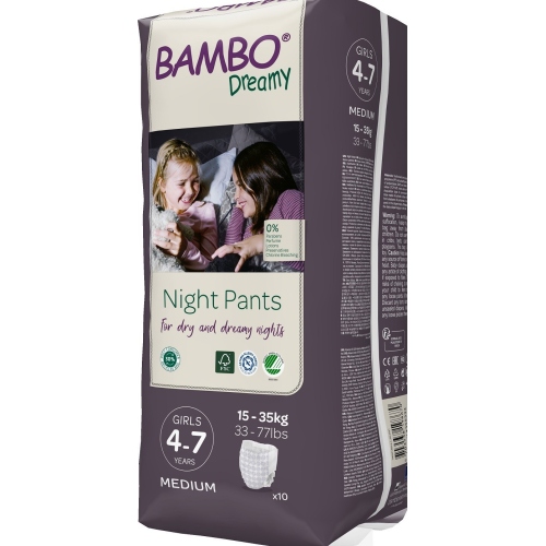 Bambo Dreamy - Scutece fete 4 - 7 ani - 10 buc