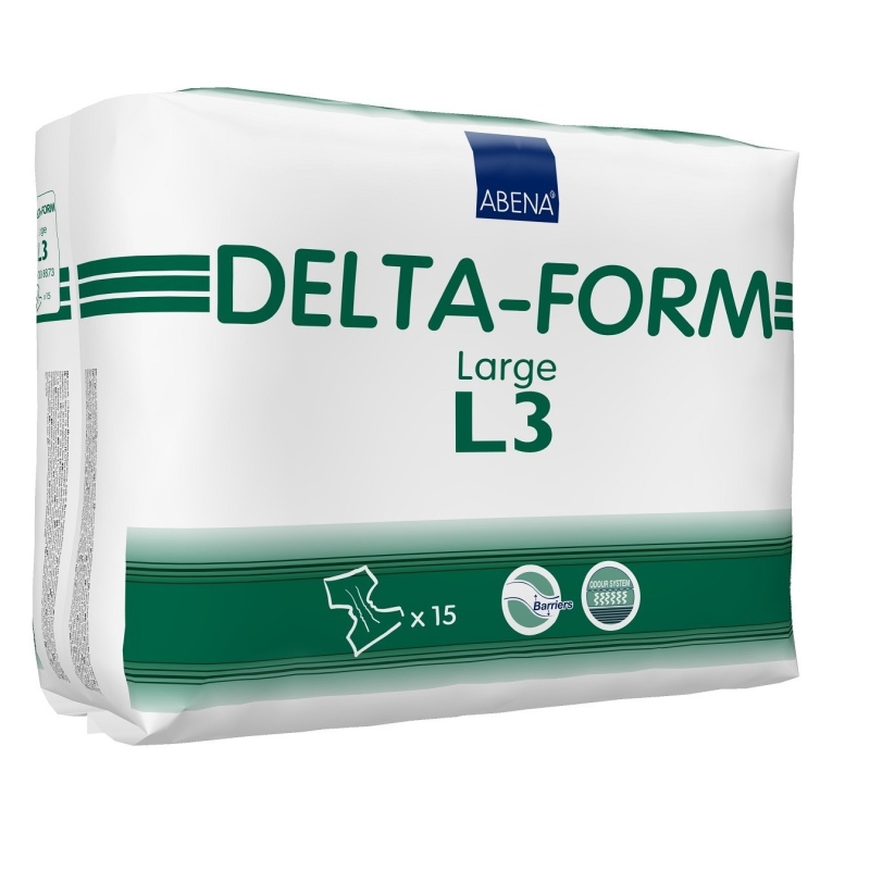 Delta Form L3 - Scutece incontinenta adulti cu absorbtie 3200 ml - 15 buc
