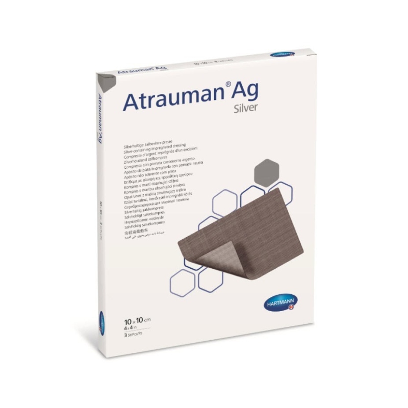 Atrauman AG - Pansament cu continut de argint - 10 x 10 - 10 buc