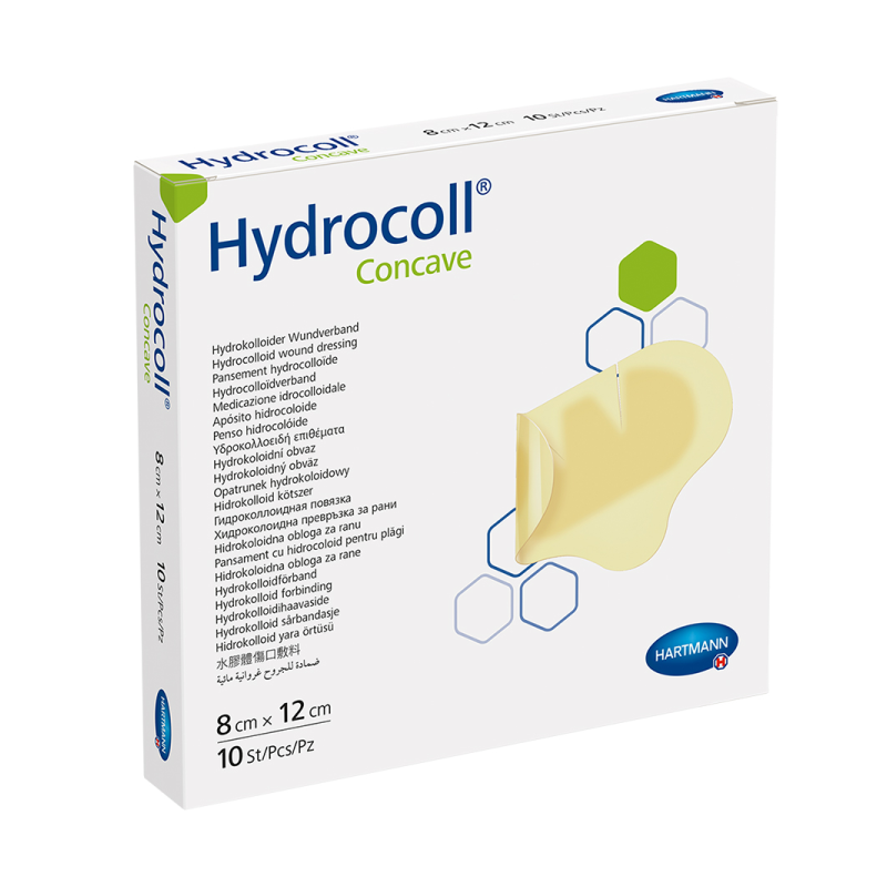 Hydrocoll Concave - Pansament hidrocoloidal absorbant - 8 x 12 cm - 10 buc
