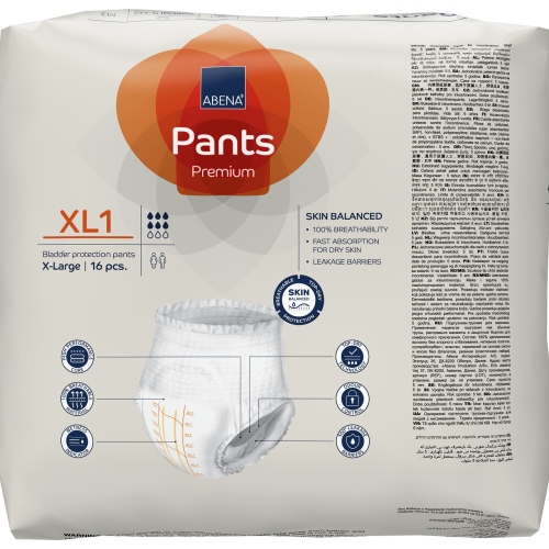 Abena Pants XL1, chilot incontinenta adulti 1400 ml - 16 buc