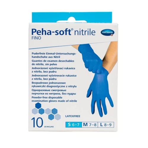 Manusi de examinare nitril albastre Peha Soft - S - 10 buc