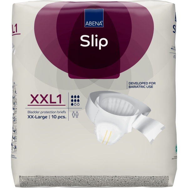 Abena Slip XXL1 - Scutece incontinenta adulti premium cu absorbtie 2250 ml - 10 buc