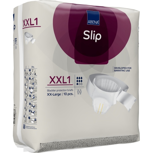 Abena Slip XXL1 - Scutece incontinenta adulti premium cu absorbtie 2250 ml - 10 buc