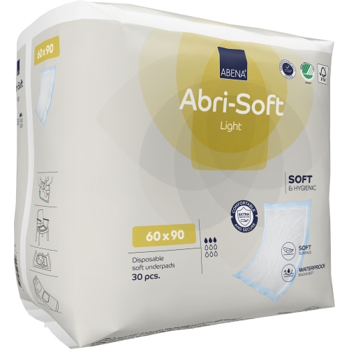 Abri Soft Light 1250 ml - Aleze incontinenta 60 x 90 cm - 30 buc