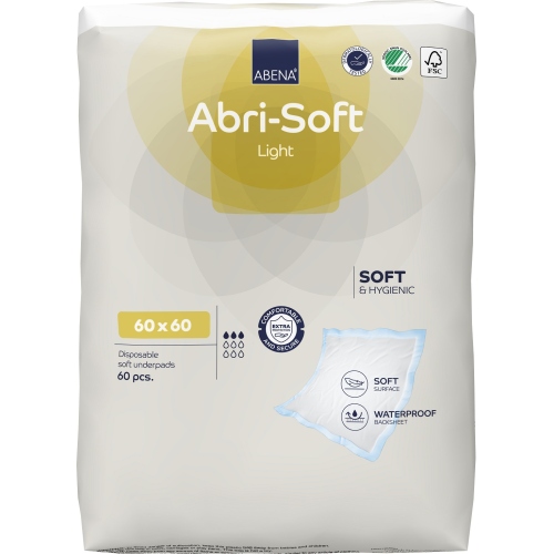 Abri Soft Light 850 ml - Aleze incontinenta 60 x 60 cm - 60 buc