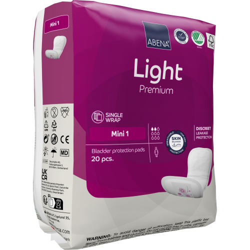 Abena Light Mini 1 - Absorbante anatomice - 180 ml - 20 buc