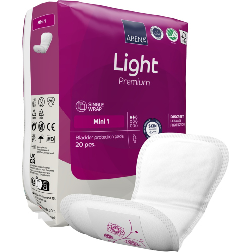 Abena Light Mini 1 - Absorbante anatomice - 180 ml - 20 buc