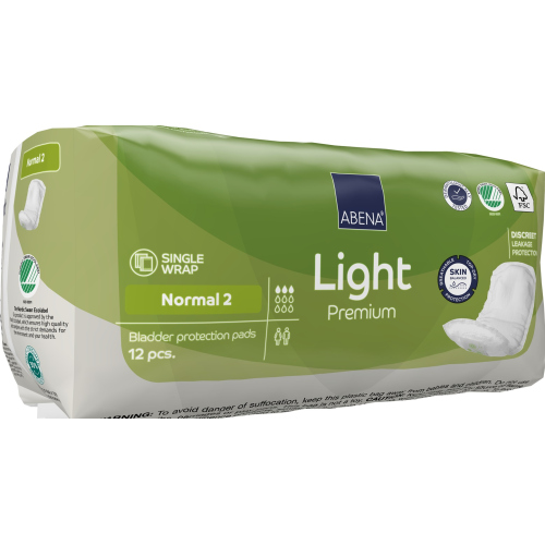 Abena Light Normal 2 - Absorbante anatomice - 350 ml - 12 buc