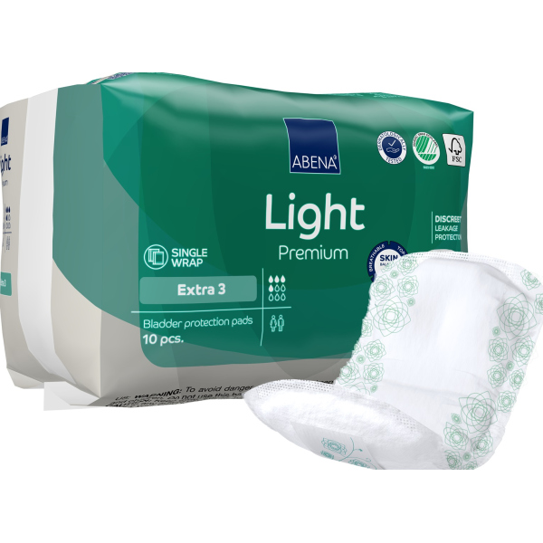 Abena Light Extra 3 - Absorbante anatomice - 500 ml - 10 buc