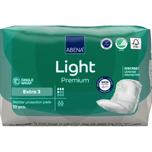 Abena Light Extra 3 - Absorbante anatomice - 500 ml - 10 buc